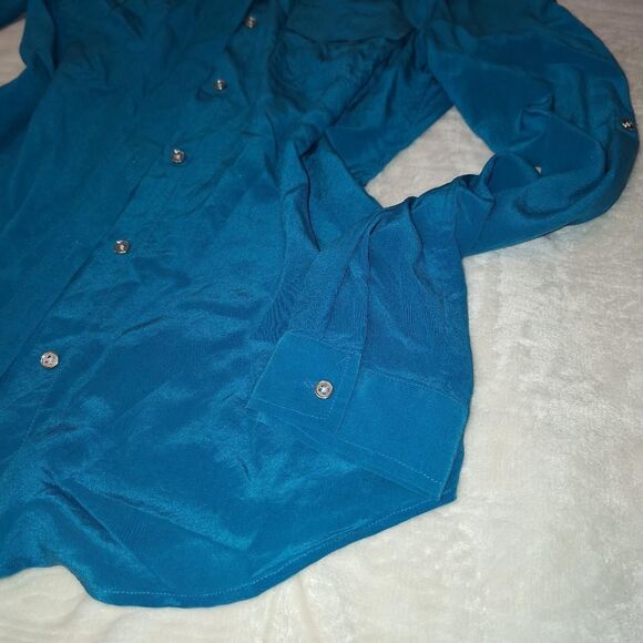 Banana-republic Jewel Toned 100% Silk Women's Blouse - Picture 3 of 5